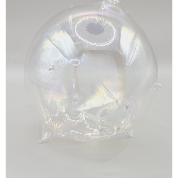 Silvestri Iridescent Blown Glass Fish W/ Hanging Loop Handcrafted Home Décor - Picture 3 of 7